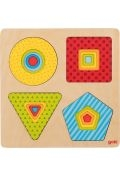 Puzzle warstwowe 4 kształty geometryczne