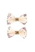 Spinki do włosów tiulowa kokarda i cekiny Jazmin