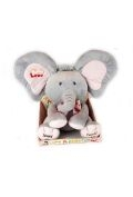 Słonik interaktywny A Kuku szaro-różowy