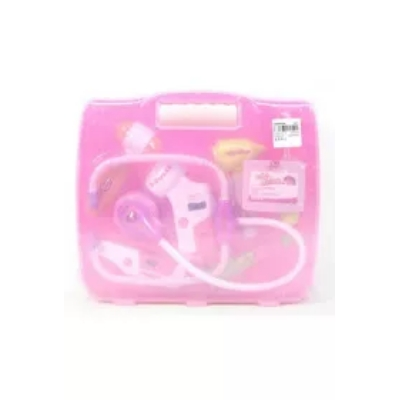 Zestaw Doktor z dzwiękiem i światłem różowy