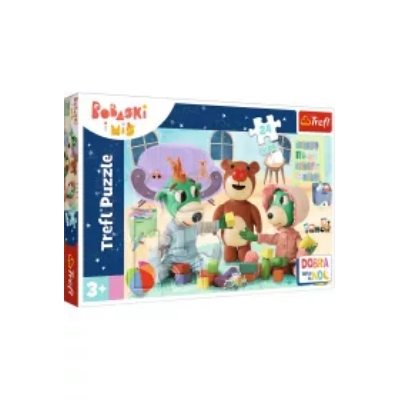 Puzzle maxi 24 el. Zabawy Treflików przed snem. Dobranoc, Trefliki na noc