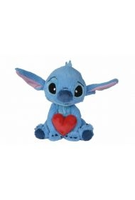 Disney maskotka pluszowa Stitch z sercem 25cm