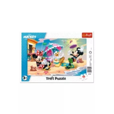 Puzzle ramkowe 15 el. Zabawy na plaży Disney