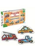 Puzzle dla maluszków 6 el. Samochodziki