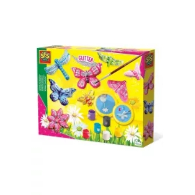 Odlewy gipsowe Motyle + brokat