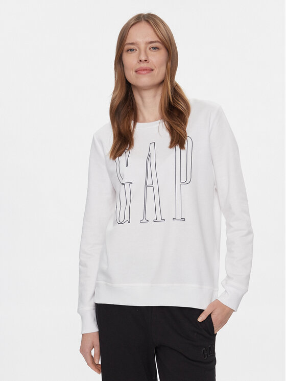 Gap Bluza 873575-04 Biały Regular Fit