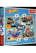 Puzzle 4w1 Pojazdy Hot Wheels TREFL