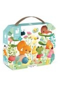 Puzzle w walizce Przyjaciele z ogródka 20 el. 2+