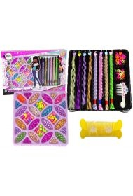 Zestaw koralików do włosów i biżuterii