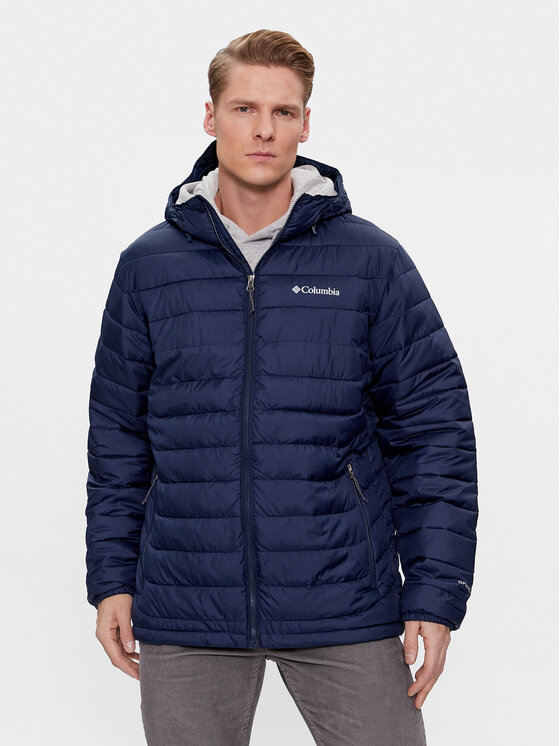 Columbia Kurtka puchowa Powder Lite 1693931 Granatowy Regular Fit