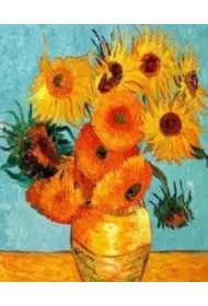 Malowanie po numerach. Słoneczniki