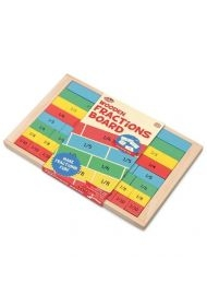 Drewniane ułamki nauka od 1 do 1/10