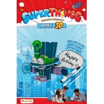 Puzzle 3D SuperThings. Figurka Enigma