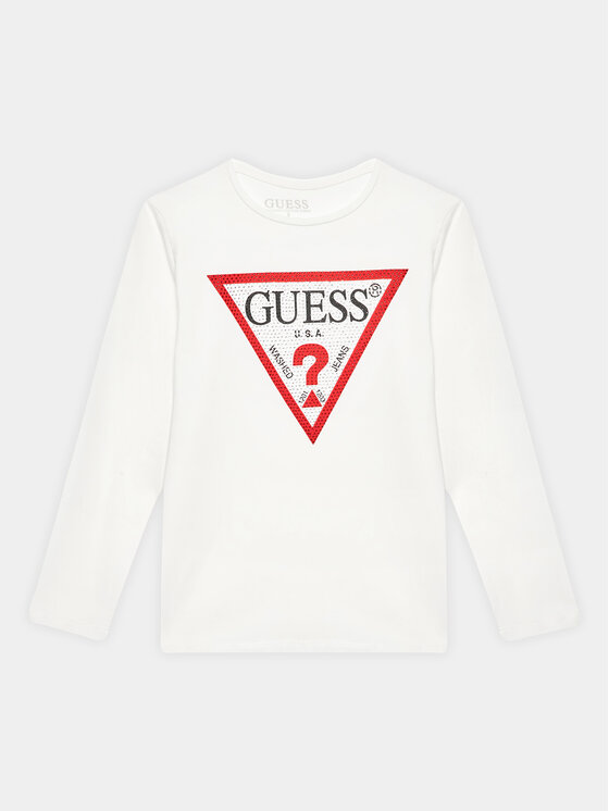 Guess Bluzka J2YI50 K6YW1 Biały Regular Fit