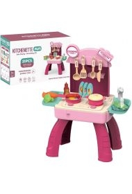 Zestaw kuchenny różowy z akcesoriami