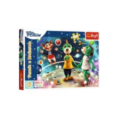 Puzzle 100 el. Trefliki wśród gwiazd. Dobranoc, Trefliki na noc