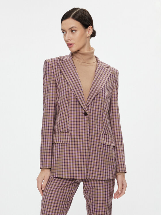 Marella Marynarka Tonale 2330460236200 Fioletowy Regular Fit