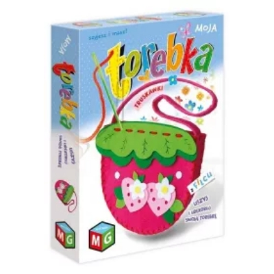 Torebka Truskawki z filcu