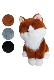 Kot pluszowy siedzący 35cm mix