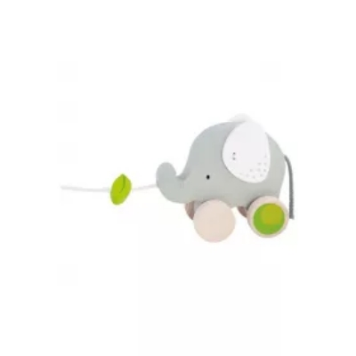 Drewniany słonik do ciągnięcia na sznurku Goki 54866