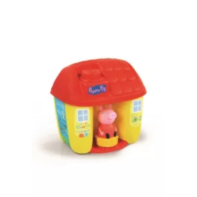 Klocki miękkie clemmy Wiaderko Świnka Pepa z figurką 17346