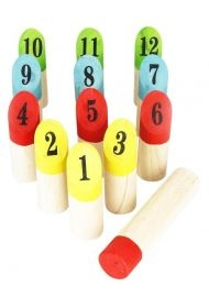 Drewaniany zestaw do gry w numery