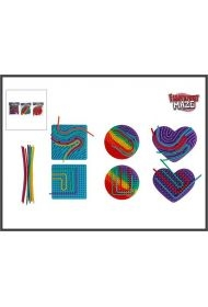 Fingerprint Maze tablica sensoryczna koło serce kwadrat 12-nitek 12,5cm