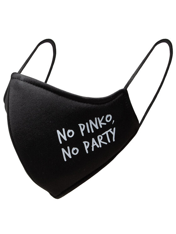 Pinko Maseczka materiałowa Geodesia Mask Neoprene Leggero 20211 PRR 1N20DA.Y7RD Czarny