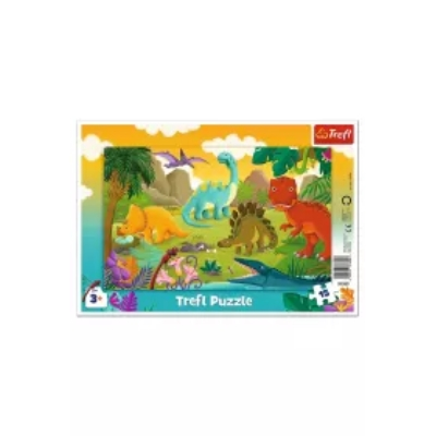 Puzzle ramkowe 15 el. Dinozaury