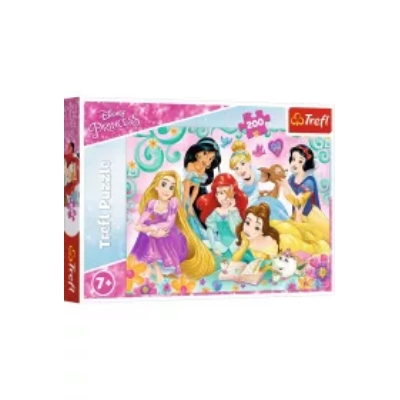 Puzzle 200 el. Radosny świat księżniczek