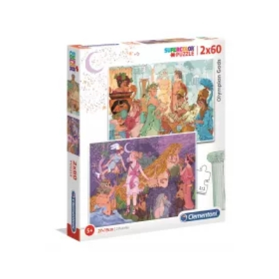 Puzzle 2 x 60 el. Supercolor. Bogowie olimpijscy