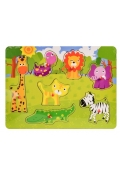 Układanka drewno - safari