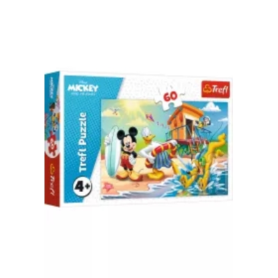 Puzzle 60 el. Ciekawy dzień Mikiego i przyjaciół