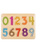 Układanka drewno - cyfry
