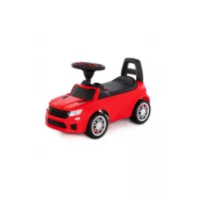 Polesie 84590 Samochód-jeździk SuperCar Nr6 z sygnałem dźwiękowym (czerwony) jeździdełko auto pojazd