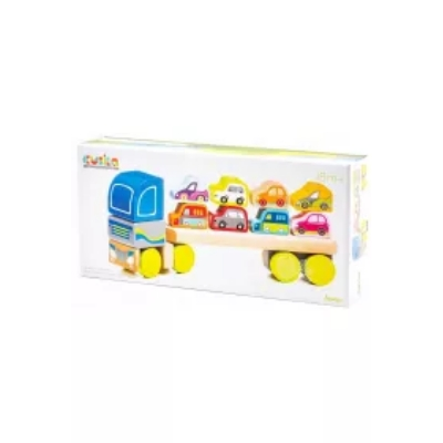 Ciężarówka sorter z samochodami