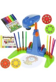 Projektor, rzutnik do rysowania + slajdy, niebieski 6754317